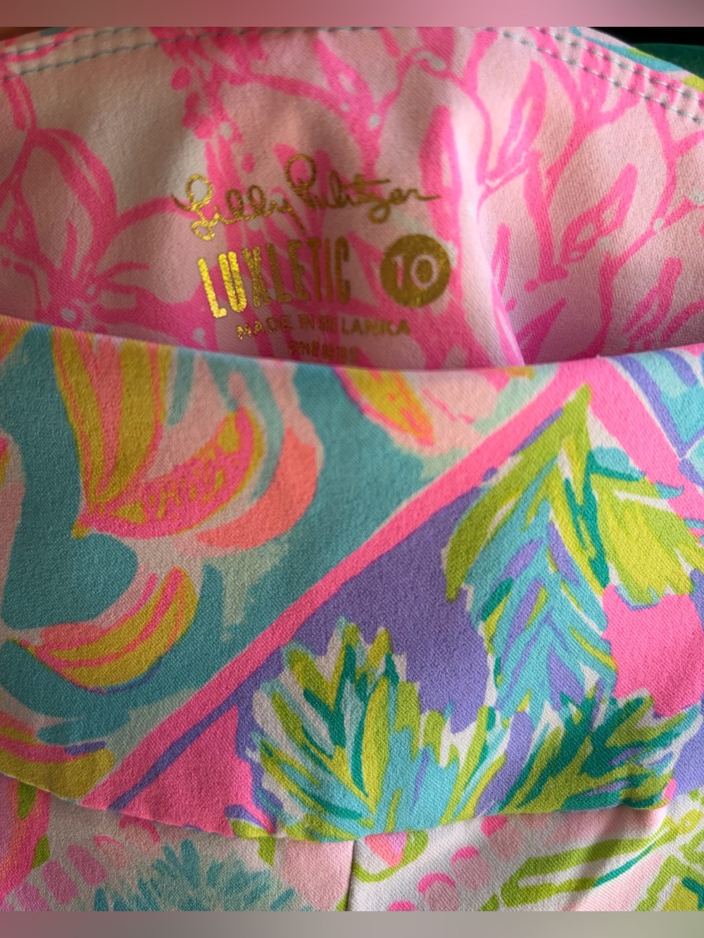 EUC Lilly Pulitzer Lux Corso Golf Pants - 10 - Picture 2 of 3
